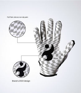 Dernière conception Gants de sport collants solides pour les gants de récepteur de football américain - Product Image 5