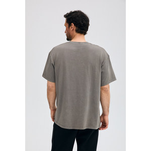 GRIMELANGE COLMAR เสื้อยืดผ้าฝ้ายออร์แกนิก 100% สำหรับผู้ชาย พิมพ์ลายแบบวอชดีเทล - Product Image 6