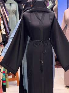 2025 dubaï beau Design marocain traditionnel musulman femmes Abaya travail à la main Polyester matériel Anti-rides taille personnalisée - Product Image 3