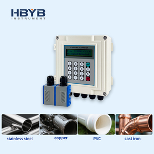 Stabilitas jangka panjang konstruksi kuat 4-20mA minyak mentah NAFTA pemasangan tetap Dinding pengukur aliran ultrasonik pemasangan tetap - Product Image 1