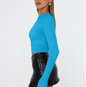 เสื้อยืดลำลองผู้ชาย คอตั้ง ผ้าฟลานเนลถัก แขนยาว เนื้อผ้าหนา แห้งเร็ว เป็นมิตรกับสิ่งแวดล้อม ระบายอากาศได้ดี เหมาะสำหรับฤดูหนาว - Product Image 2