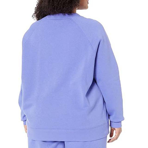 Wholesale Custom Embroidery Fleece Cotton Crewneck Casual Sweatshirts Breathable Women's Oversized Pullover <b>Hoodies</b> Pakistan - Product Image 6