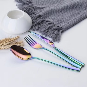 Juego de cubiertos personalizados OEM ODM con buena calidad Juego de cubiertos sólidos personalizados de fábrica Cubiertos para decoración de mesa - Product Image 1