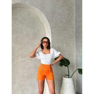 เสื้อชีฟองลายครีมประดับด้วยผ้ากิป สำหรับผู้หญิง ขายส่ง ยี่ห้อท็อปโชว์ - Product Image 3