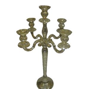 เชิงเทียนตกแต่งโต๊ะทำด้วยมืออุปกรณ์ตกแต่งโต๊ะอาหารชุบเงิน - Product Image 3