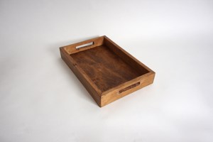 Bandeja de Madera Premium Hecha a Mano, Diseño Minimalista y Simple, Decoración para Mesa de Hogar, Bandeja para Té, Café y Aperitivos - Product Image 2