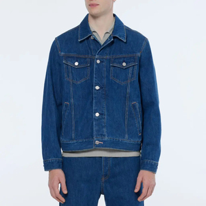 Veste en jean pour homme, nouvelle collection, style décontracté, veste boutonnée d'automne, veste en jean oversize pour homme, vente chaude - Product Image 4