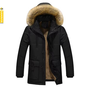 Custom <b>Lightweight</b> Coated Stand Polyester Cotton <b>Men's</b> Winter <b>Jacket</b> <b>Waterproof</b> Windproof Breathable Nylon Shell Samavia Brand - Product Image 4