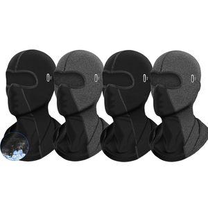 บาลาคลาวา ปักโลโก้ได้ 100% โพลีเอสเตอร์ สำหรับผู้ใหญ่ ปรับขนาดได้ ปิดคลุมใบหน้าทั้งหมด ระบายอากาศได้ดี สีพื้น แห้งเร็ว - Product Image 1