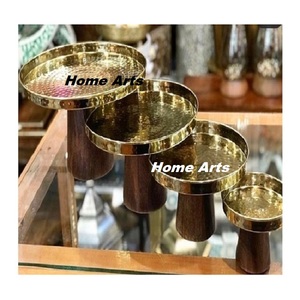 ชุดที่วางเค้กโลหะและไม้ทรงกลม3ขนาด - Product Image 5