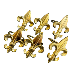 Servilleteros de Metal dorado personalizados, servilleteros creativos para fiesta, comedor, decoración de mesa, decoraciones navideñas modernas - Product Image 5