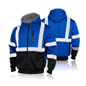 2025 doublure haute visibilité en polyester de haute qualité veste de travail imperméable respirante avec capuche vêtements de travail de sécurité réfléchissants - Product Image 1