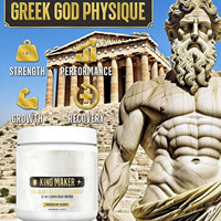 KING MAKER Complément de Santé 13-en-1 pour Hommes, 120 Gélules pour Booster l'Endurance, la Croissance Musculaire Maigre et la Récupération chez l'Adulte
