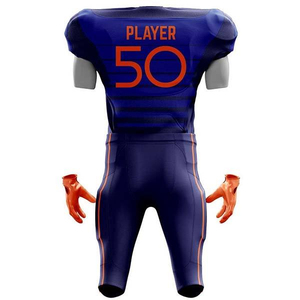 Uniformes de Fútbol Americano Personalizados de Alta Calidad, Transpirables, de Verano, Talla Grande, para Adultos, 100% Poliéster para Hombre - Product Image 1