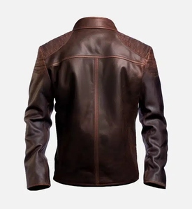 Meilleures ventes Veste d'hiver mince pour hommes Design personnalisé Haut en cuir avec caractéristiques uniques - Product Image 4