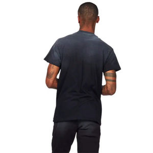 Ensemble t-shirt et pantalon pour homme en coton décontracté avec broderie usée, imprimé graphique noir, étoile et numéro, streetwear deux pièces - Product Image 3