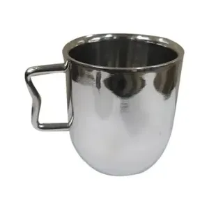 Tasse à café en acier inoxydable avec design rond fait à la main, parfaite pour les mariages, les événements et les élégantes tasses à mules de Moscou Fournitures de bar - Product Image 2