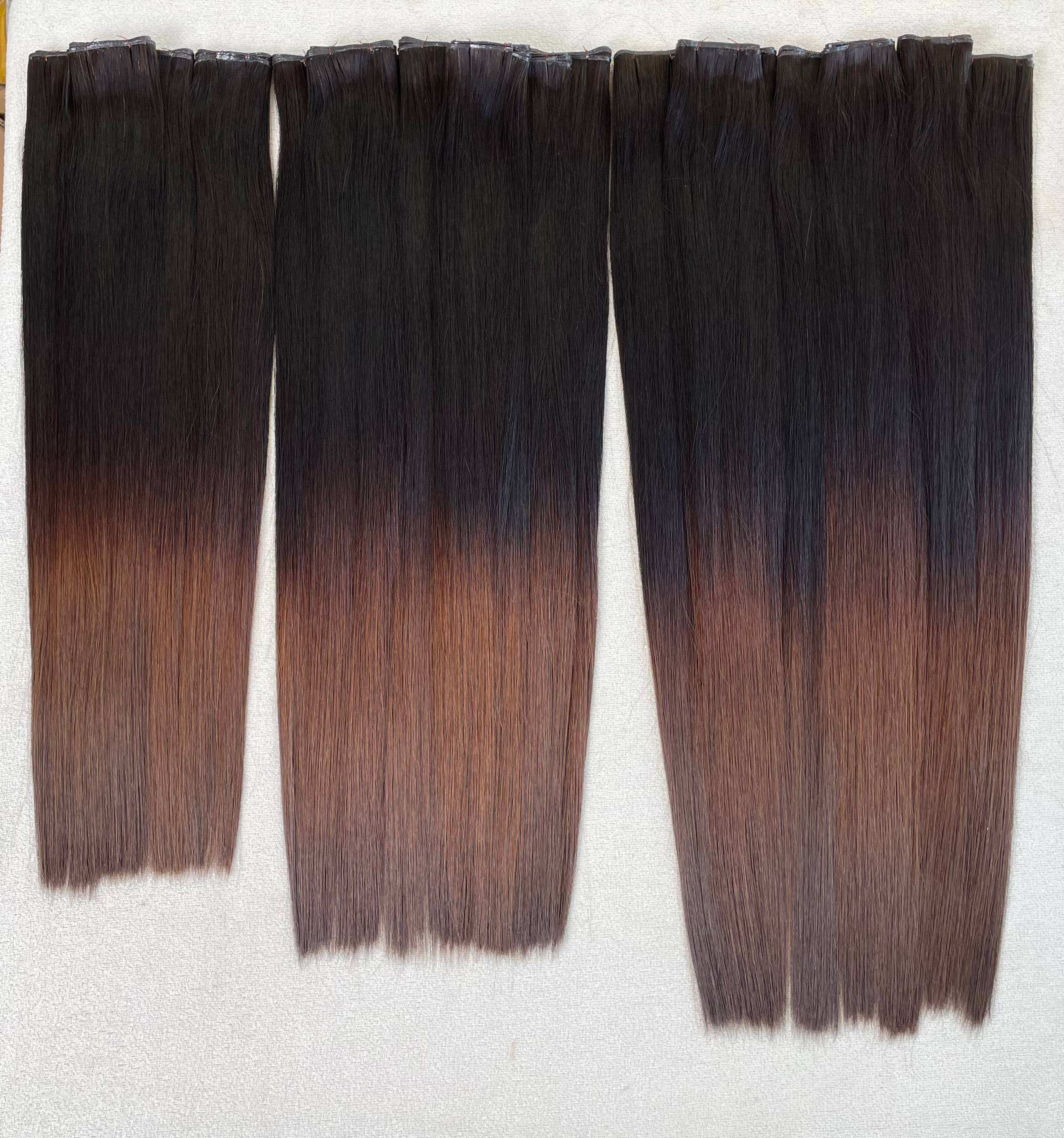 ปลายสีน้ำตาล Ombre