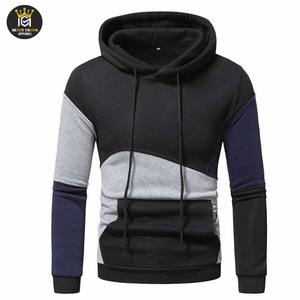 Pull à capuche coupe ample doux à capuche avec poches cordon personnalisé blanc sweats à capuche et sweat-shirts pour hommes - Product Image 1