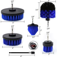 Ensemble de brosses de nettoyage pour perceuse 6 pièces à haute durabilité Extension longue pour le nettoyage des surfaces dures et des revêtements pour le nettoyage de la voiture