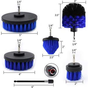 Juego de cepillos de limpieza de <span class=keywords><strong>taladro</strong></span> de 6 piezas de alta durabilidad con extensión larga para limpieza de superficies duras y tapicería - Product Image 5