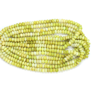 Magnifiques perles d'opale vert lime ombré, forme ronde et lisse, 7-10 mm, perles de pierres précieuses d'opale vert ombré, qualité AAA, opale unie - Product Image 6