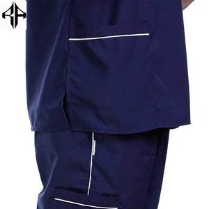 Uniforme médico de enfermería antiarrugas de secado rápido, transpirable, suave, cómodo, hecho a medida, para hombres - Product Image 6