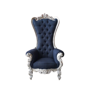 คุณภาพดีหรูหรายุโรปออกแบบเก้าอี้บัลลังก์พระมหากษัตริย์และเก้าอี้บัลลังก์ราชินีสําหรับงานแต่งงานและเฟอร์นิเจอร์ห้องนั่งเล่น - Product Image 1