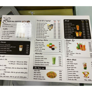 Tùy chỉnh in Bảng menu | Decal Sticker trên Fomex | UV in menu dấu hiệu cho các cửa hàng & nhà hàng - Product Image 2