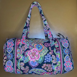 Quilted Cotton Duffle Bag Zipper Luxury Casual High Quality Hand-Luggage Size <b>Block</b> Printed Weekend <b>Yoga</b> Sport Durable Bag - Product Image 1