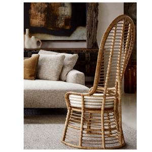 เก้าอี้หวายธรรมชาติดีไซน์ทันสมัยสำหรับพักผ่อนกลางแจ้งเฟอร์นิเจอร์ในสวน - Product Image 6