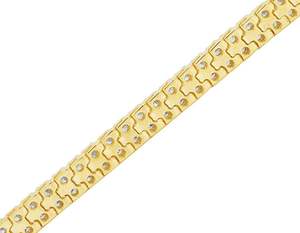 Pulsera de Tenis con Diamantes de Moissanita Chapada en Oro y Plata S925 para Mujer, Regalo para Fiesta, Boda y Compromiso - Product Image 5