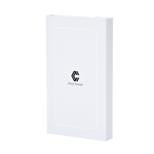 Cardboard hardcover packaging box white magnetic mobile accessories cell phone case paper box