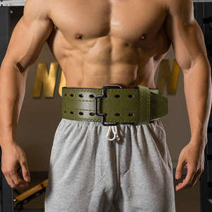 Wholesale Genuine Leather Gym Weightlifting <b>Belt</b> for Adults Heavy Hook Buckle Breathable Fitness Safety Feature for Weight - Product Image 6