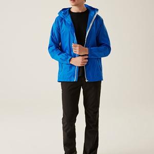 Veste de course en toile à capuche zippée respirante personnalisée pour homme Activités de plein air coupe-vent Sports Aventure Col montant - Product Image 3