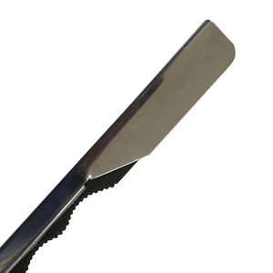 Navaja de Barbero Plegable ARISTON INTERNATIONAL con Mango de Madera Plateado y Negro, Hoja de Acero Inoxidable Antiácido, Reutilizable para un Uso Seguro - Product Image 6