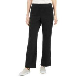 Pantaloni in Microfleece Neri da Donna Karen Scott, Taglia Petite, Moda Invernale - Product Image 1