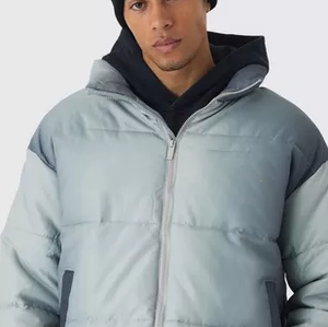 Chaqueta de Plumón para Hombre de Alta Calidad, Transpirable, con Logotipo Personalizado, Impermeable, en Color Sólido para Invierno - Product Image 2