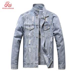 Chaqueta vaquera de algodón para hombre de alta calidad al por mayor, chaqueta vaquera personalizada para hombre - Product Image 1