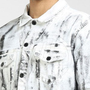 Chaqueta vaquera para hombre de peso pesado con tela duradera y sensación resistente Chaqueta vaquera de Estilo Vintage para hombre - Product Image 2