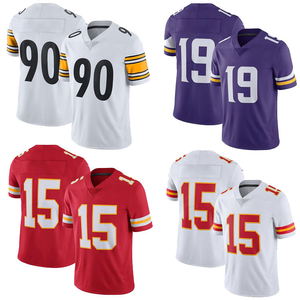 Custom American Football Jersey Team Uniform V Neck <b>Shirt</b> Personalized Name Number Breathable Mesh Sportswear Plus Size <b>Summer</b> - Product Image 5