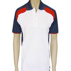 Chemise de golf pour homme en polyester/coton, coupe classique, col en V, manches courtes, avec propriétés de séchage rapide et anti-plis - Product Image 4