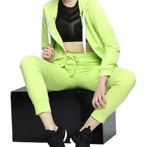 Ensemble de survêtement d'hiver pour femme personnalisé en 2 pièces, imprimé, décontracté, manches longues, fermeture à cordon, respirant, écologique - Product Image 2