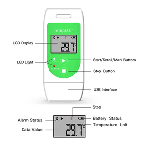 Tzone tempu04 đa sử dụng USB Nhiệt kế dữ liệu <span class=keywords><strong>logger</strong></span> cho đóng băng tủ lạnh và thực phẩm hậu cần - Product Image 6