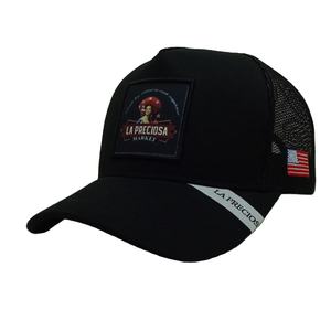 หมวกแก๊ปตาข่ายปักโลโก้ตามสั่งขายส่ง หมวก 5 แฉก ปักนูน 3 มิติ ผ้าฝ้าย ปรับขนาดได้ สไตล์สตรีทแวร์ หมวกกีฬา - Product Image 1