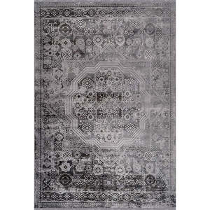 Tapis d'intérieur moderne Netline Home Depot POEMA PO009 gris en viscose acrylique, facile à nettoyer, anti-peluches, durable pour le salon - Product Image 3