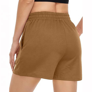 กางเกงกีฬาขาสั้นของผู้หญิง2025วิ่งสั้นกระชับสัดส่วนดีไซน์ล่าสุด OEM กำหนดโลโก้และป้ายต้นขา - Product Image 4