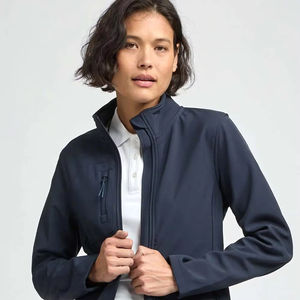 Veste Softshell personnalisée de conception OEM vente en gros veste Softshell brodée de qualité supérieure à prix bon marché veste Softshell pour jeunes femmes - Product Image 3