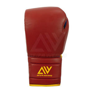 Equipo deportivo Punzonado y boxeo Guantes con cordones hechos de cuero Venta caliente de fabricantes de Pakistán - Product Image 3