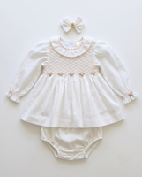 Ensemble Robe et Culotte à Volants Personnalisé Jiefute pour Bébé Fille, OEM/ODM, Marque Privée, Manches Longues, pour Anniversaire et Baptême